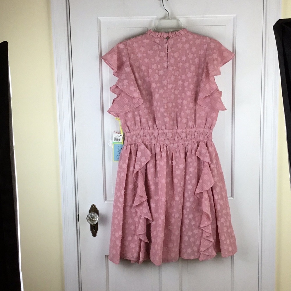 CeCe Pink Ruffle Mini Dress - Picture 8 of 11